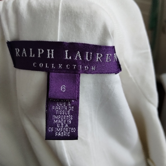 Ralph Lauren Purple Label White Trench Linen Coat 6 - Picture 7 of 12